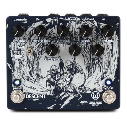 Walrus Audio Descent Reverb & Octave Machine Guitar Effects Pedal