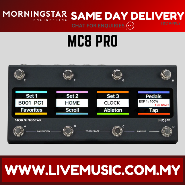Morningstar MC8-PRO Midi Controller