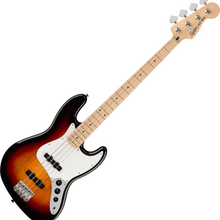 Squier Affinity Series Jazz Bass Guitar, Maple Fretboard - 3-Color Sunburst