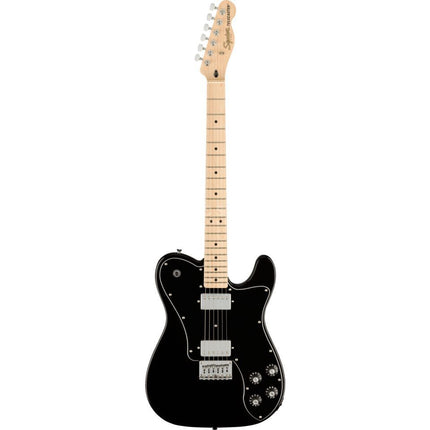 Squier Affinity Series Telecaster Deluxe HH Electric Guitar, Maple Fretboard - Black