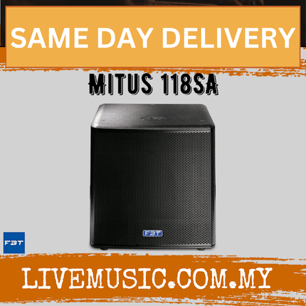 FBT MITUS 118SA 18" 2400W Powered Subwoofer ( MITUS-118SA / MITUS118SA )
