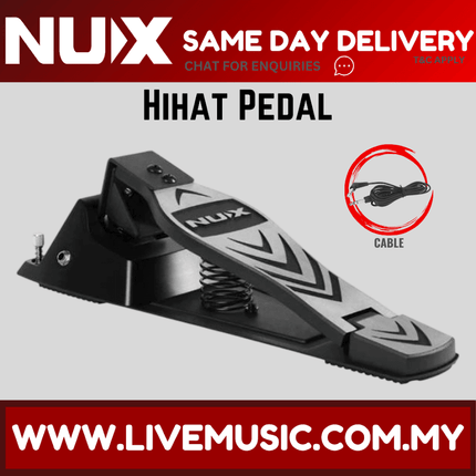 NUX Hi-Hat Kick Pedal Controller Digital Drum Compatible With Majority Digital Drum (Hi Hat Hihat)