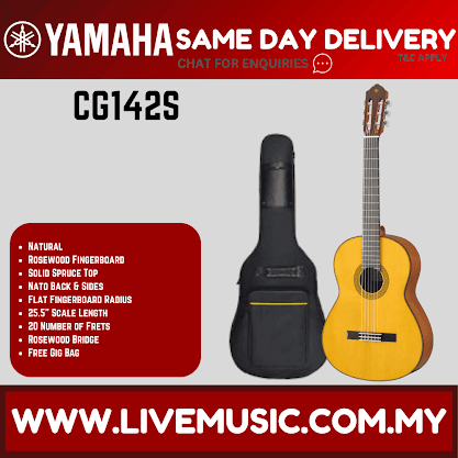 Yamaha CG142S Spruce Top Classical Guitar ( CG-142S )