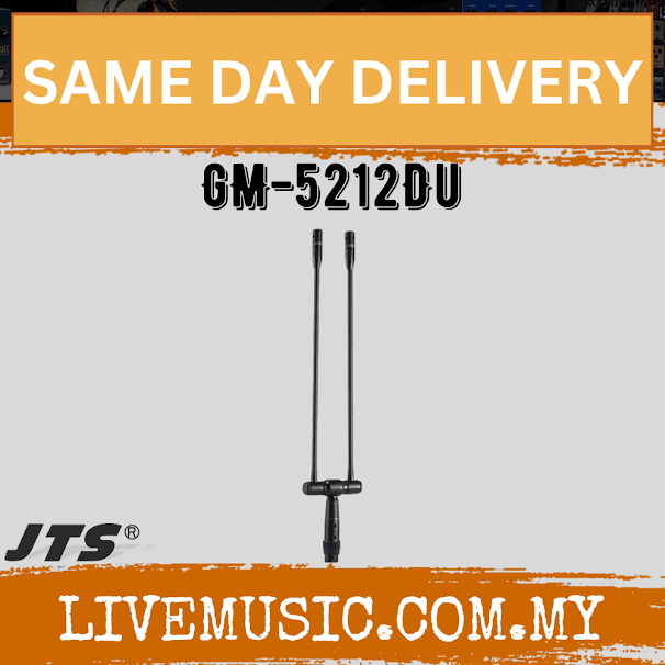 JTS GM-5212L with MS-G5 12" Gooseneck Microphone with LED Indicate