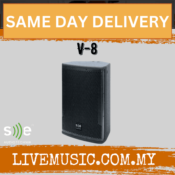 SE Audiotechnik V-Line V-8 8" 2 Way Passive Full Range Loudspeaker (V8 V 8)