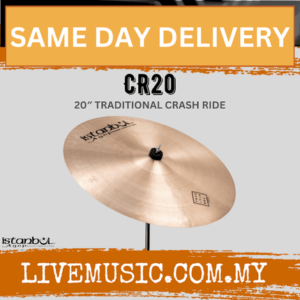 Istanbul Agop CR20 Traditional Crash Ride Cymbal ( CR 20 / CR-20 )