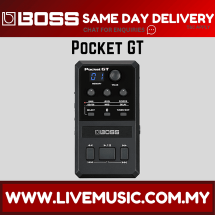 Boss Pocket GT - Pocket Effects Processor (Pocket-GT/PocketGT)