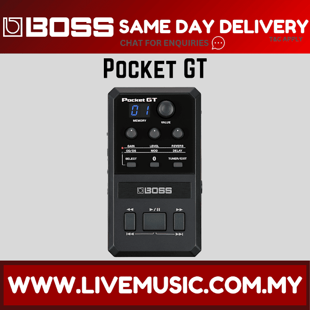 Boss Pocket GT - Pocket Effects Processor (Pocket-GT/PocketGT)