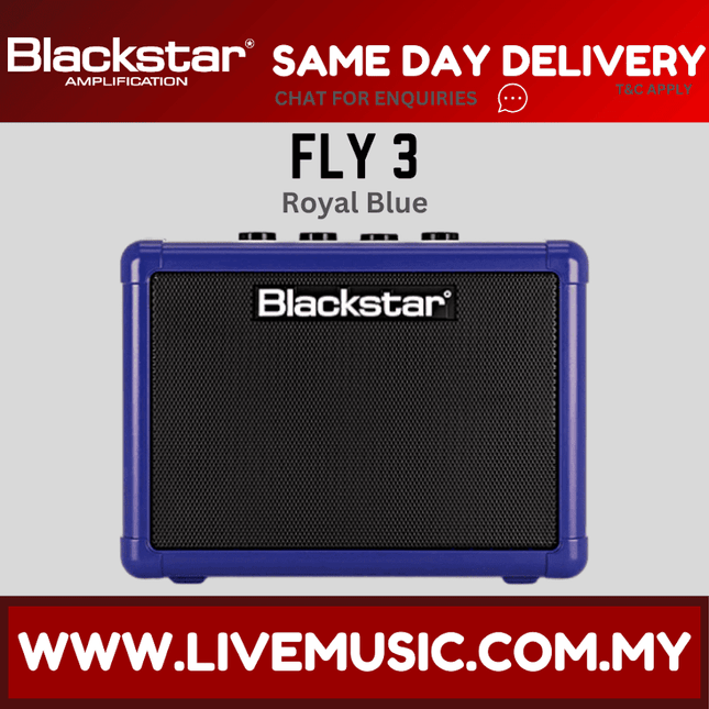Blackstar Fly 3 Mini Guitar Amplifier - Royal Blue ( FLY-3 / FLY3 )
