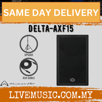 Wharfedale DELTA-AXF15 Active Speaker With Speaker Stand And Cables- Pair (DELTAAXF15/DELTA AXF15)