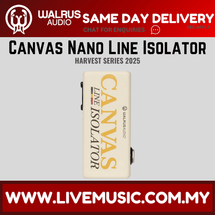 Walrus Audio Canvas Nano Line Isolator Guitar Effects Pedal, Harvest Series 2025 ( CanvasNano )