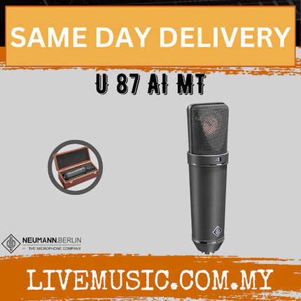 Neumann U 87 Ai Large-diaphragm Condenser Microphone - Matte Black/Nickel (U87Ai / U87 Ai)