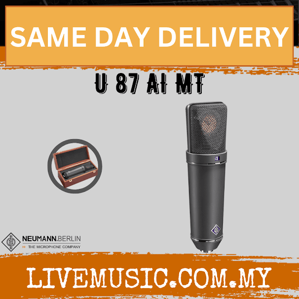 Neumann U 87 Ai Large-diaphragm Condenser Microphone - Matte Black/Nickel (U87Ai / U87 Ai)