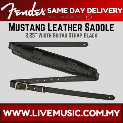 Fender Mustang Saddle Guitar Strap - Black