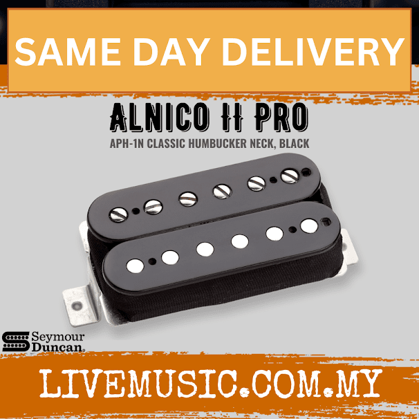 Seymour Duncan APH-IN Alnico II Neck Pro Humbucker Pickup, Black (APH1N/APH 1N)