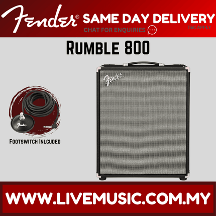 Fender Rumble 800 Bass Amplifier, 230V UK (Rumble-800)