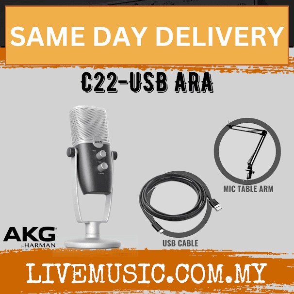 AKG C22-USB ARA Professional Dual-Pattern USB Condenser Microphone (C22USB C22)