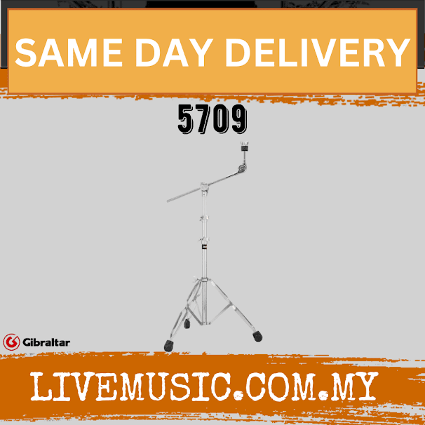 Gibraltar 5709 Medium Weight Double braced Boom Cymbal Stand
