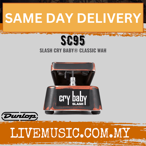 Jim Dunlop SC95 Slash Cry Baby Classic Wah Pedal (SC-95 / SC 95)