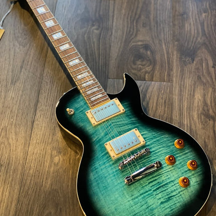 Cort CR250 Electric Guitar Jatoba Fretboard with Gig Bag - Dark Blue Burst (CR-250/CR 250)