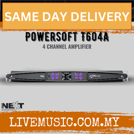 Next Audio Powersoft T604A Professional Power Amplifier 4x1500W - 4ohm ( Powersoft-T604A / PowersoftT604A )