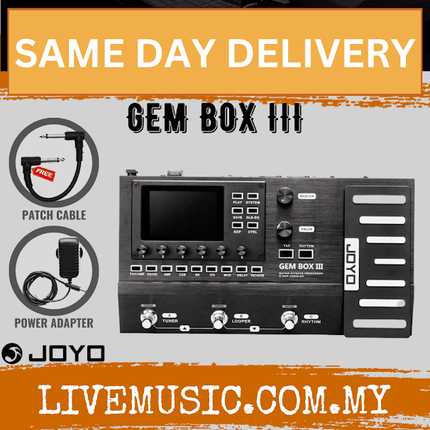 Joyo GEM BOX III Guitar Effects Processor & Amp Modeler Pedal Preamp Modulations ( Gembox 3 )