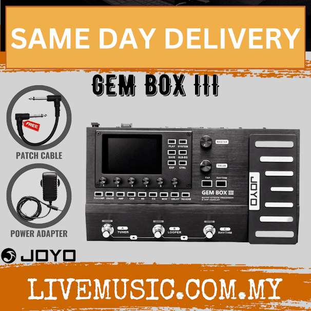 Joyo GEM BOX III Guitar Effects Processor & Amp Modeler Pedal Preamp Modulations ( Gembox 3 )