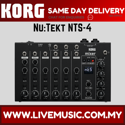 Korg Nu:Tekt NTS-4 Performance Mixer Kit Ultimate 10-Signal Desktop Hub ( NTS4 NTS 4 )