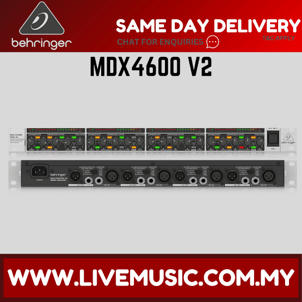 Behringer MDX4600 V2 4-channel compressor/expander/gate with front-panel knobs