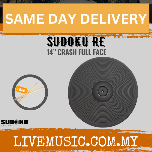 Sudoku 14” RE Electric Drum Crash Full Face Cymbal