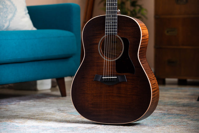 Taylor American Dream AD27e Flametop Grand Pacific Maple Acoustic Guitar w/AeroCase, Natural ( AD 27E / AD-27E )