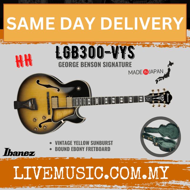Ibanez LGB300-VYS George Benson Signature Series Hollowbody ( LGB300 VYS / LGB300VYS )
