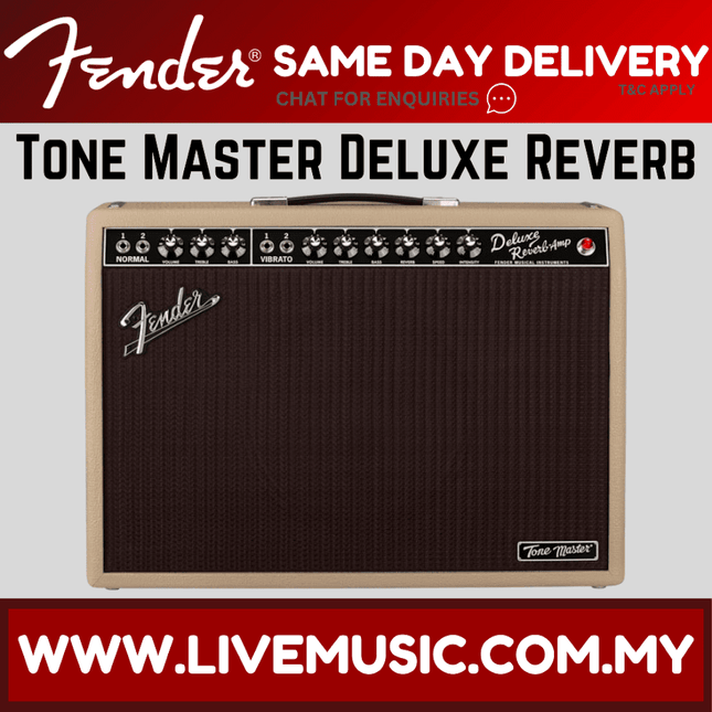 Fender Tone Master Deluxe Reverb Guitar Amplifier - Blonde