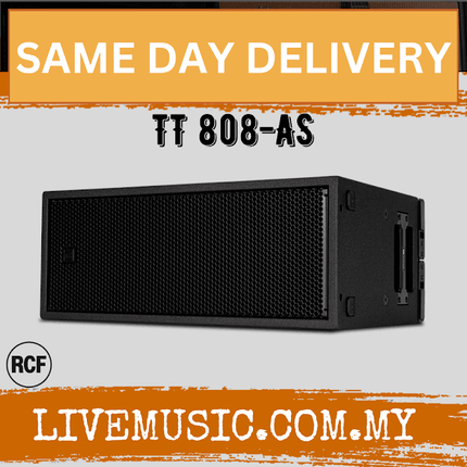 RCF TT 808-AS Compact Low Profile Professional Subwoofer ( TT 808 AS / TT808AS )