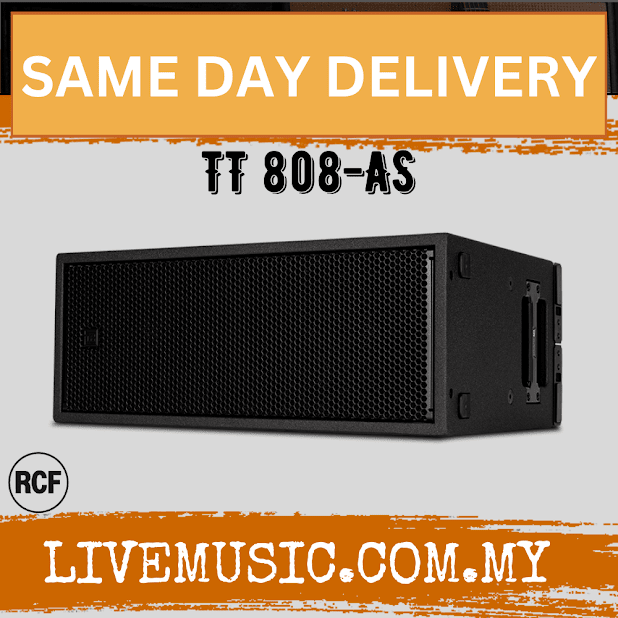 RCF TT 808-AS Compact Low Profile Professional Subwoofer ( TT 808 AS / TT808AS )
