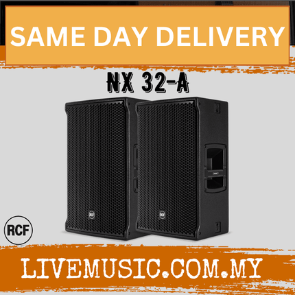 RCF NX 32-a Active Two Way Multipurpose Speaker With Speaker Stand And Cable - Each / Pair ( NX32A / NA 32 A )