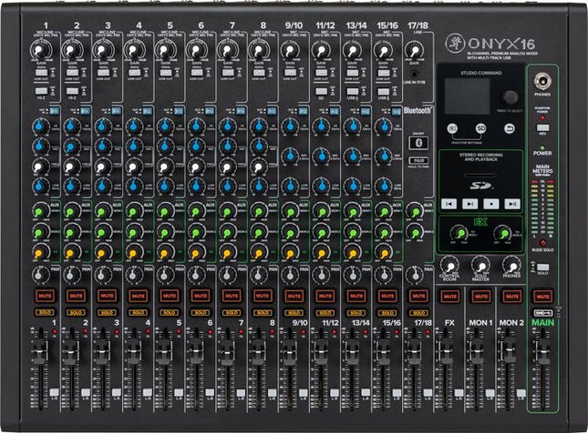 Mackie Onyx16 16-channel Analog Mixer with Multitrack USB (Onyx 16/Onyx-16)