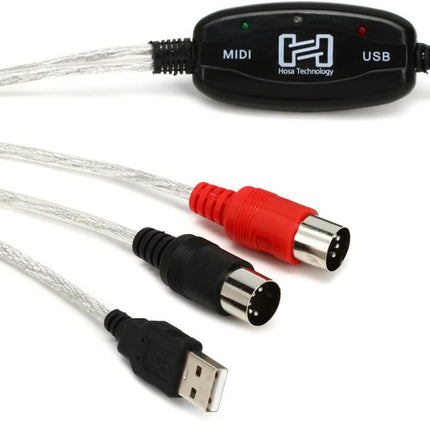Hosa USM-422 USB MIDI Cable, 6ft (USM422/USM 422)