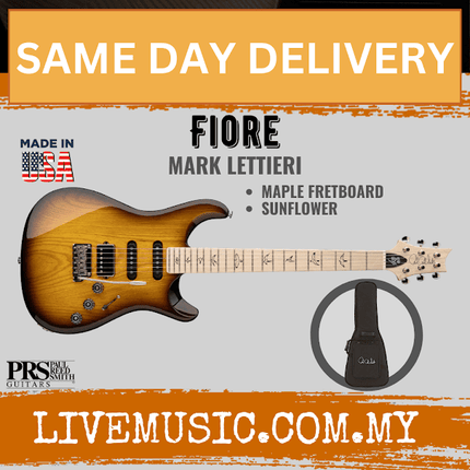 PRS Fiore Mark Lettieri Signature Electric Guitar, Sunflower