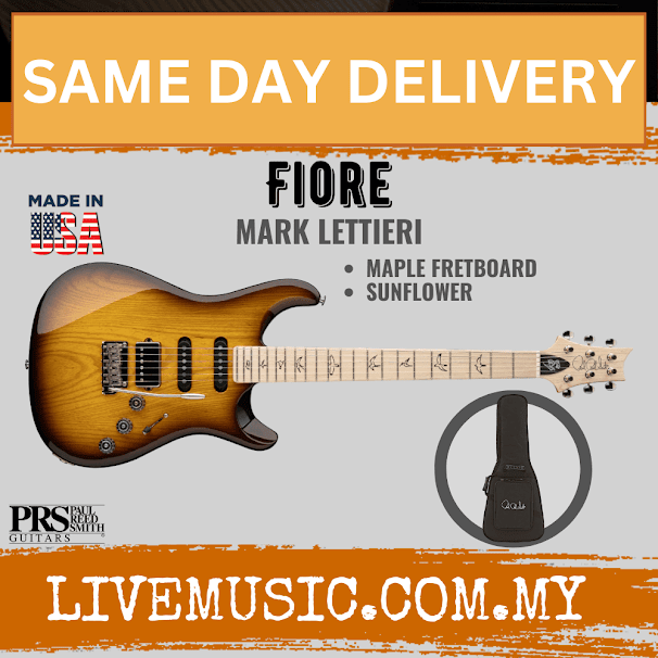 PRS Fiore Mark Lettieri Signature Electric Guitar, Sunflower