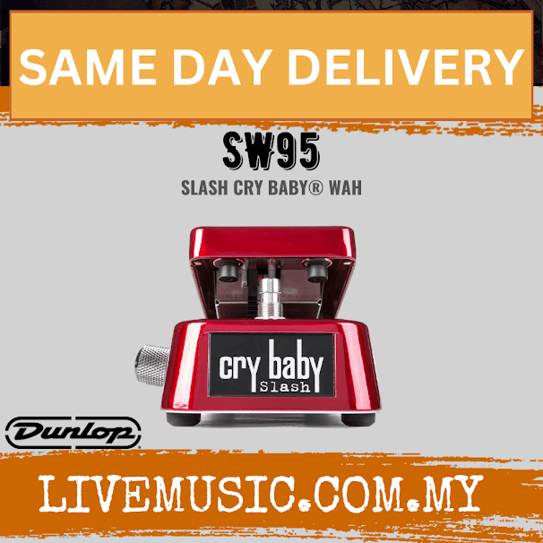 Jim Dunlop SW95 Slash Signature Cry Baby Wah Pedal (SW-95 / SW 95)