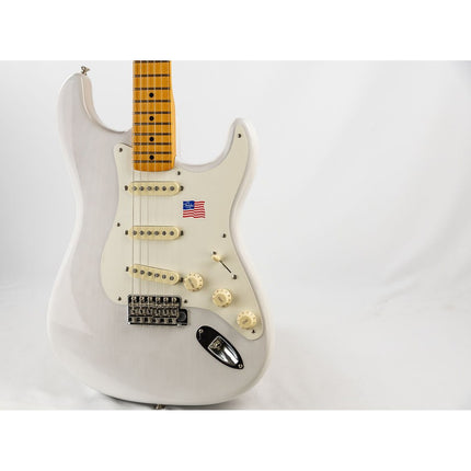 Fender Artist Eric Johnson SSS Stratocaster Guitar, Maple Fretboard with Deluxe Hardshell Case - White Blonde