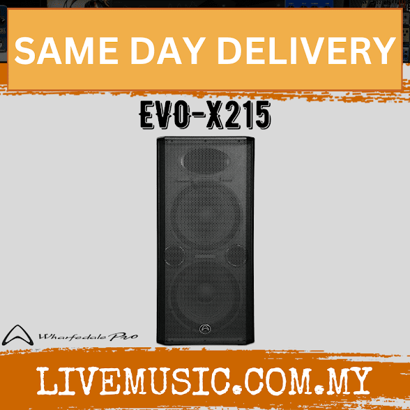 WHARFEDALE PRO EVO-X215 Series 700 Watts RMS Dual 15" 3-Way Passive Speaker (EVOX215/EVO X215)