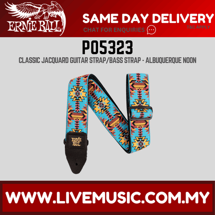 Ernie Ball 5323 Jacquard Guitar Strap, Albuquerque Noon