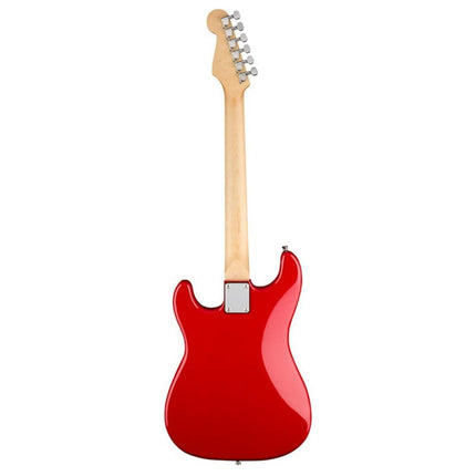 Squier MM Stratocaster Hard Tail Electric Guitar, Laurel FB, Red