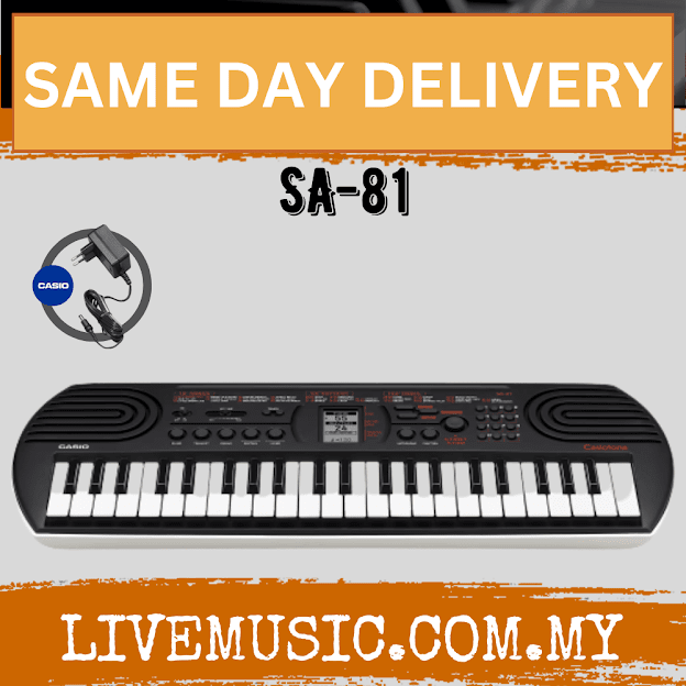 Casio SA-81 Casiotone 44 Keys Mini Keyboard with Adapter ( SA 81 / SA81 )