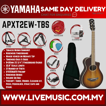 Yamaha APXT2EW 34" 3/4 Mango Wood Top Acoustic Electric Guitar With Pickup ( APXT2-EW / APXT2 EW)