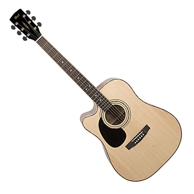 Cort AD880CE - Left-Handed Acoustic-Electric Guitar with Gig Bag - Natural Satin (AD 880CE/AD-880CE)