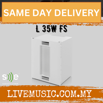 SE Audiotechnik L-line L 35 FS 1×8″ Flyable Subwoofer, 8 Ω - White (L35WFS L-35W-FS)