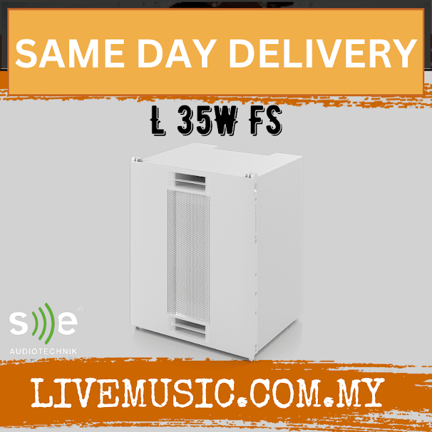 SE Audiotechnik L-line L 35 FS 1×8″ Flyable Subwoofer, 8 Ω - White (L35WFS L-35W-FS)